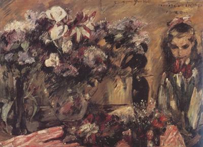 Lovis Corinth Wilhelmine with Flowers (nn02) oil painting image